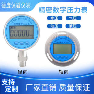 100南京德度 高精度防震数字精密压力表液晶数显表0.4级包检测YD