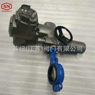 D943X电动法兰蝶阀_D941X 10电动防_爆衬胶蝶阀