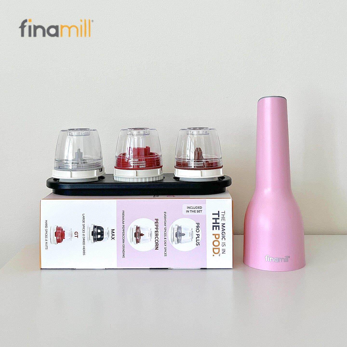 中餐厅姜妍同款美国Finamill自动电动调料研磨器花椒香料白黑胡椒