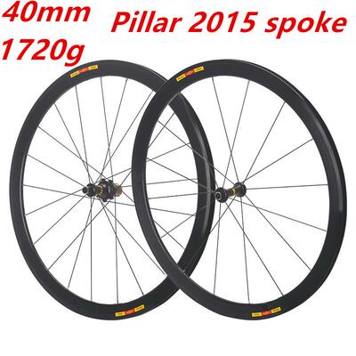 框高40mm1720克锐杰逊超轻700C公路车轮组V/C刹铝合金Pillar2015