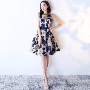 短款小礼服女2022新款夏季优雅显瘦公主裙学生聚会派对宴会晚礼服