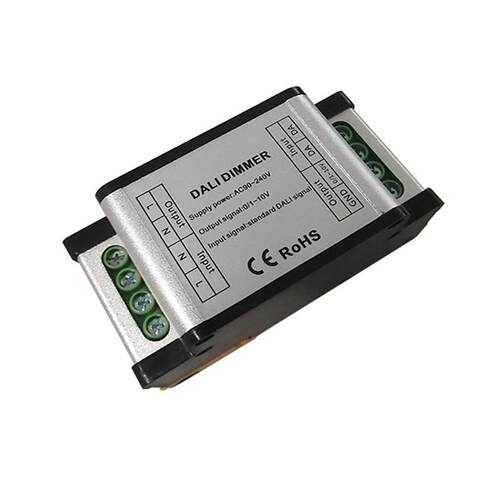 DALI系统LED灯点对点控制主机轨道式Dali-DMX512信号互转器