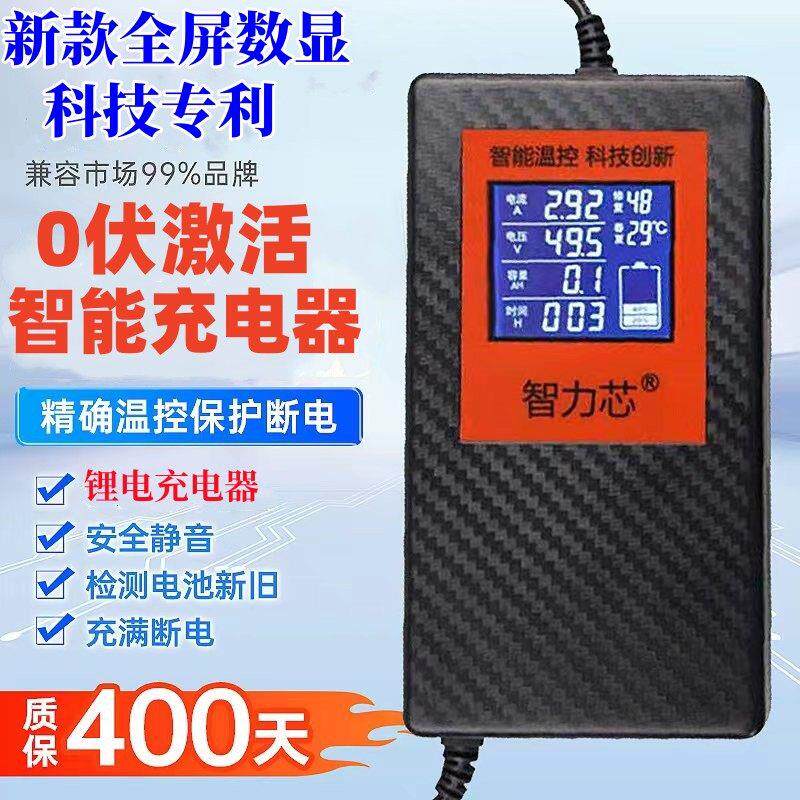 锂电池电动车充电器48V36V60V24V2A72V平衡车哈雷电车锂离子通用