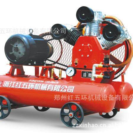 W2..85/5电动柴动活塞空压机红五环5公斤压力活塞空压机便携气泵