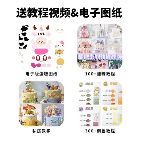 fc色素烘焙食品级蛋糕大红色红色黑色翻糖奶油裱花可食用烘焙原料