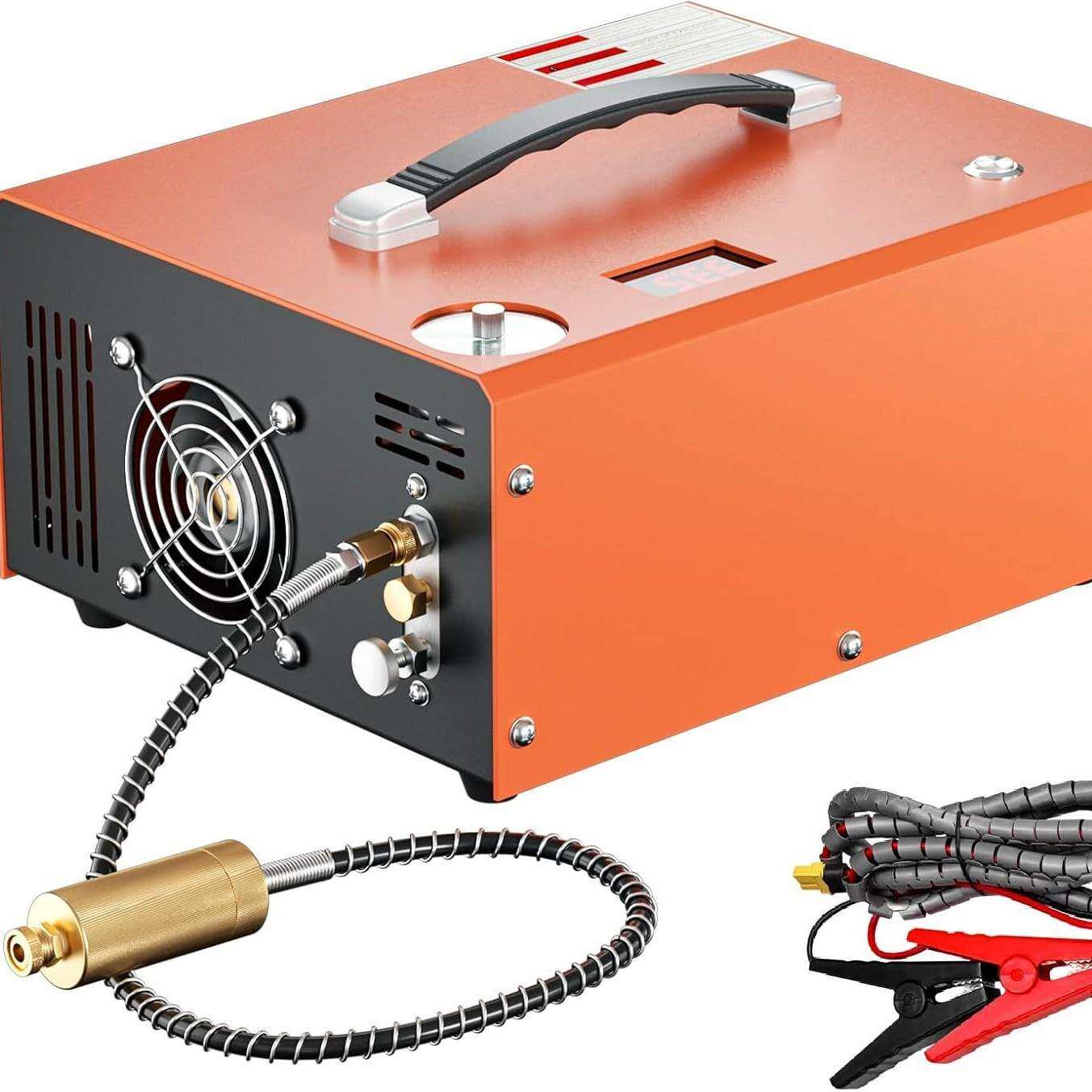 内置12伏车载高压打气泵30mpa打气机充气泵4500psi打气筒40mpa