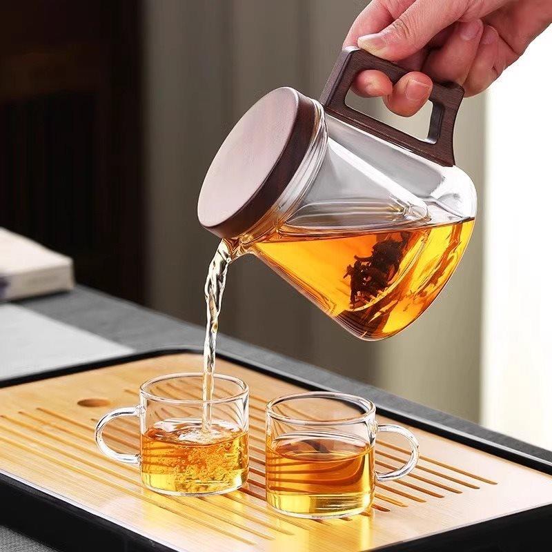 耐玻璃茶公壶泡茶家用高温XNE单壶办室过滤泡茶神器花茶壶泡茶具