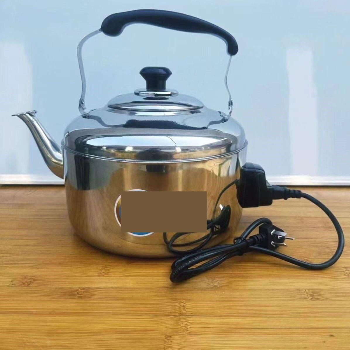老式特厚电热水壶大容量电壶防干烧鸣笛不锈钢茶壶插电烧水器家用