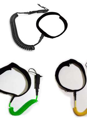 冲浪安全绳牵引绳站立式桨板腰绳桨板配件弹力绳子SUP浆板安全绳