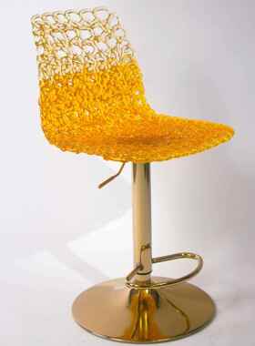 水凳晶亚克力高椅脚椅透椅Gina吧椅美术明馆酒吧艺术子87955子餐