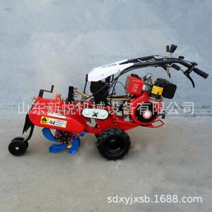 小型农用大葱培土机汽油田园果园管理机生姜土豆开沟培土机