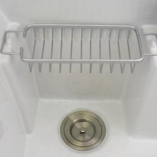 肥皂架池盆沥水架网篮肥皂盒洗衣柜免打孔香皂盒水池新太空铝五金