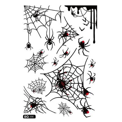 Halloween Static Window Stickers Terrifying Vampire Bat Spid