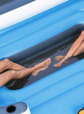 Bestway43105超大型水上浮排浮床海洋乐园躺椅漂浮休息浮船浮岛