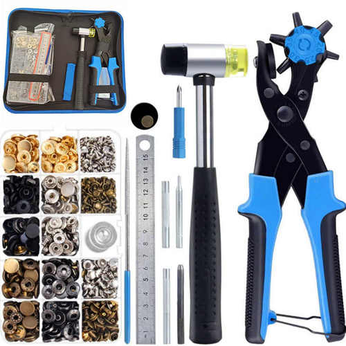 供  340套四合扣+铆钉含工具组合套装金属纽扣工具包
