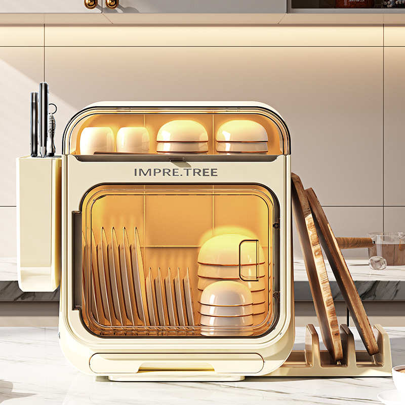 多功能塑料可沥水碗架大容量带盖防尘碗筷收纳盒碗柜装碗筷收纳盒