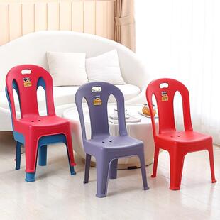 磨砂塑料小成靠背椅子凳人家矮用客厅茶几加厚幼儿园儿童防滑2368