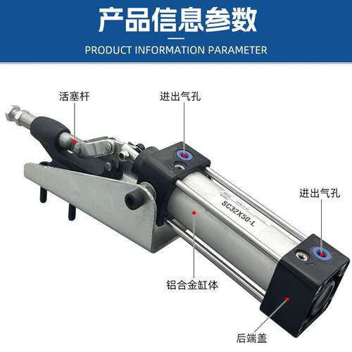 气动快速夹气缸式夹钳气压夹紧器自动化夹具快速夹头HS CH GH305C