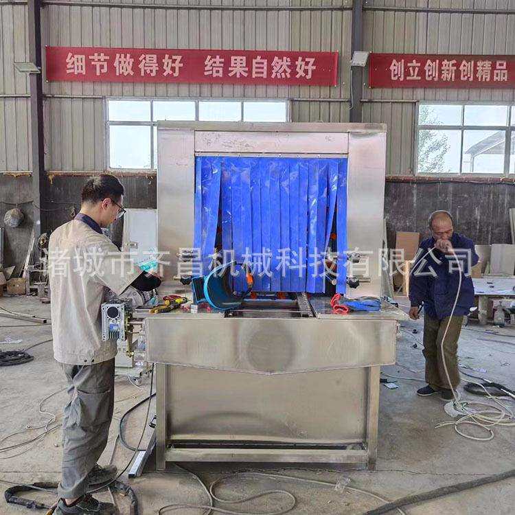 油污碗筷周转筐子清洗机塑料筐子杀菌清洗机全自动电加热洗箱机