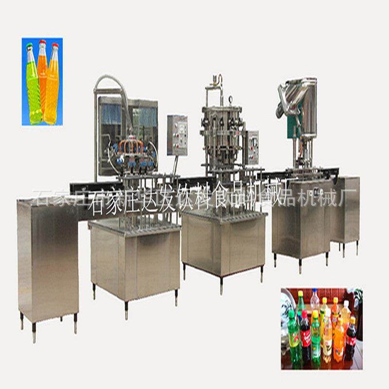 玻璃瓶汽水设备 塑料瓶碳酸饮料自动生产线 果汁含气饮料设备