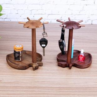 收纳盒装置饰锁匙钥匙门口玄关桌面盘收纳放摆件进门架入实户RUG