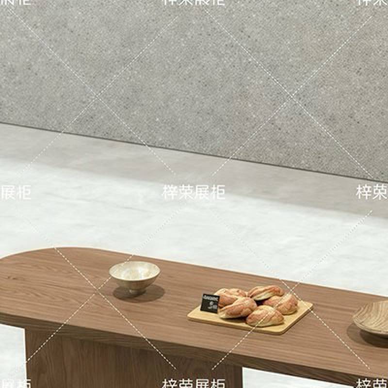 流水台高低中岛桌烘焙店咖啡厅茶饮茶具促销展示台样品陈列桌定制