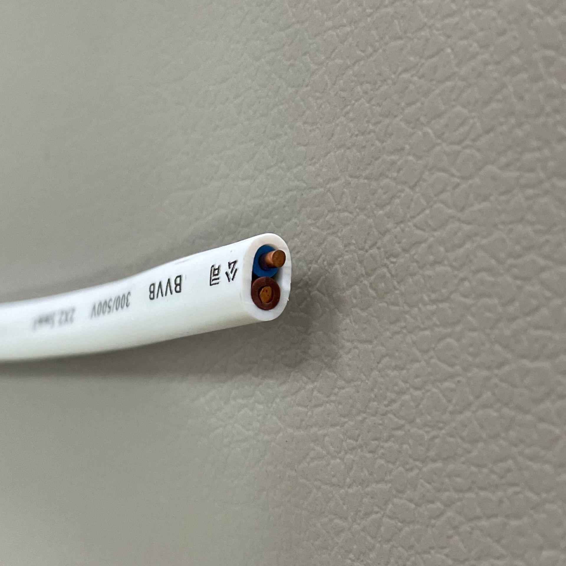 403BVVB硬芯扁护套线铜芯阻2芯3燃1.52.546平方护平套线