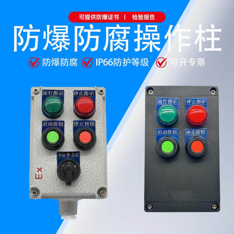 防爆防腐操作柱 按钮启动远程 防爆配电箱控制箱 挂式/立式防爆箱