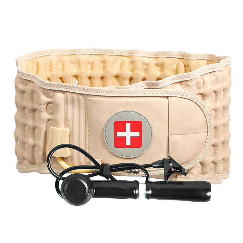 气囊牵引器固定腰部充气护腰带加宽气柱透气四季通用支撑运动腰带