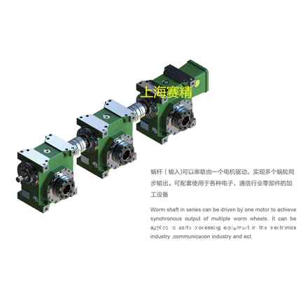 SDB055双导程高精密蜗轮蜗杆减速机/间隙可调精密蜗轮蜗杆减速机