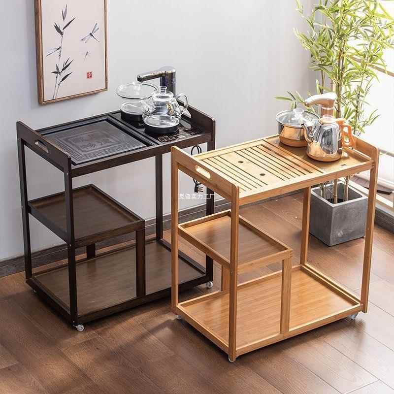 桌茶几茶车客厅台阳烧泡茶水柜楠竹移动茶具收纳架子1家用茶小茶