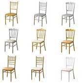 工厂婚礼堂竹节椅高端宴会酒店餐厅椅户外活动拿破仑椅饭店餐椅