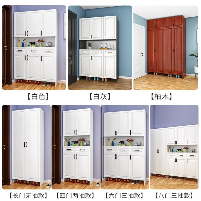 实木鞋柜玄关大容量高柜客厅门厅柜隔新款入门鞋柜一体式定制鞋柜
