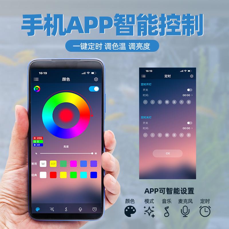 鱼池出水口瀑布过滤7彩灯造景装置不锈钢过滤器系统水循环庭院304