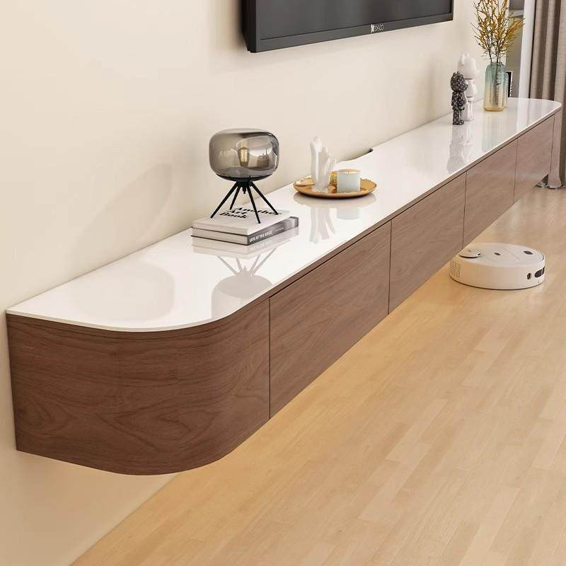 实木悬空电视柜客厅家用现代简约小户型茶几壁挂式电视机柜子组合