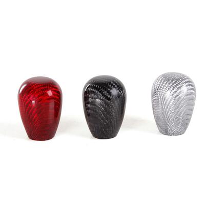 汽车改装配件碳纤维排档头短款鸭蛋形状碳纹波棍头自动挡档把头