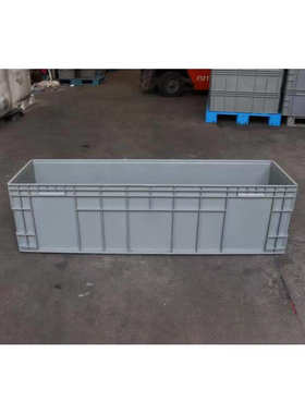 超大号灰色物流箱塑料周转箱子大胶箱白色长条盒子养鱼养龟盒筐框