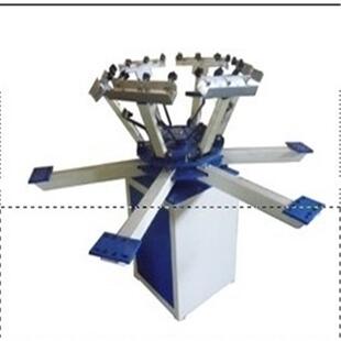 设制HS 1525P5N丝网印刷机电动网印机印刷机器自动下料转盘丝印机