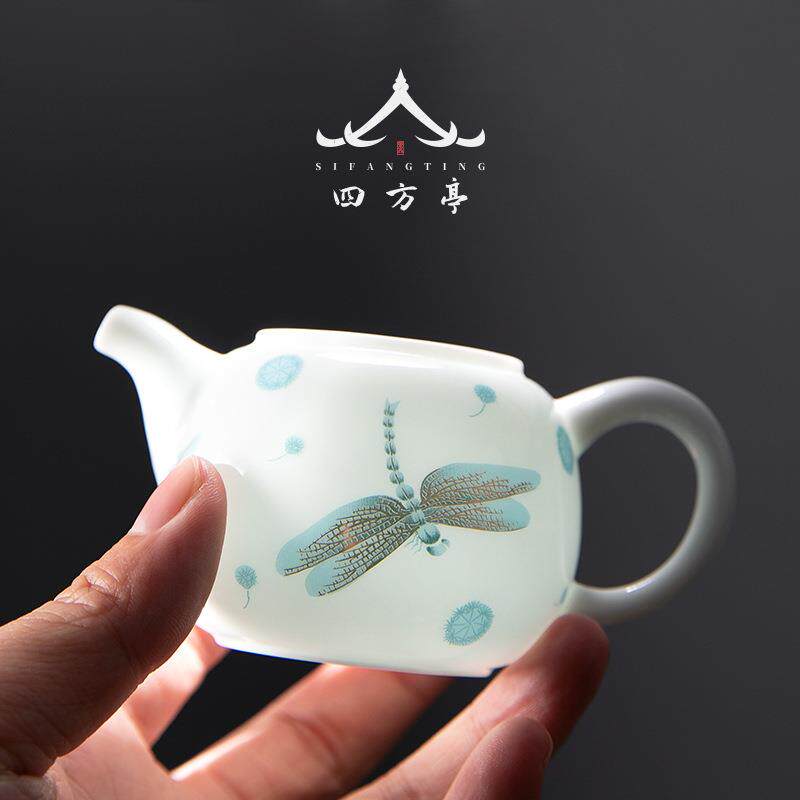唐俊茶壶陶瓷单个家用陶瓷冲茶器泡茶创意手工过滤单壶中式茶具
