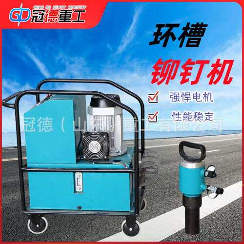冠德液压环槽铆钉机16型20型振动筛集装箱扣钉机