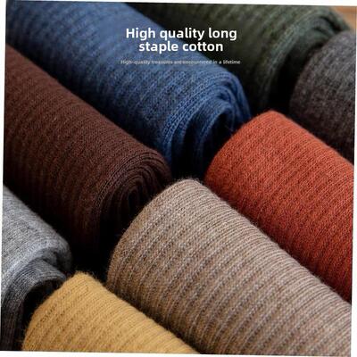 High socks men's pure cotton spring deodorant thin black