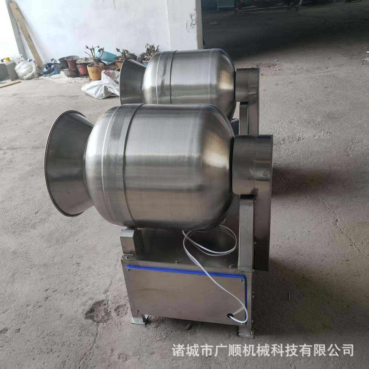 滚筒肉片嫩化大型1000真空滚揉腌渍机 口水鸡羊腿鸡翅腌制入味设