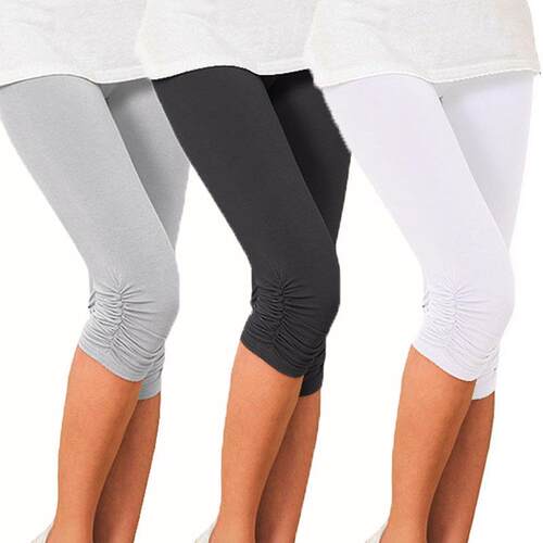 Seven point cotton slimming plus plus plus size for