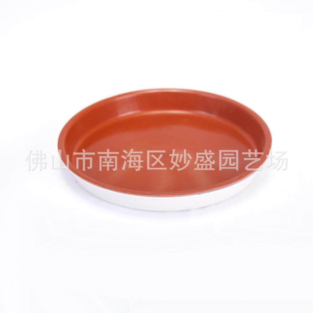 花盆托盘底圆底座形塑料盘托盘小型号盆水栽可移动接盘红白色圆形