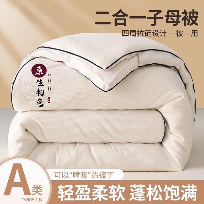 大豆纤维被子2025冬被芯二合一子母冬天加厚保暖宿舍单人四季通用