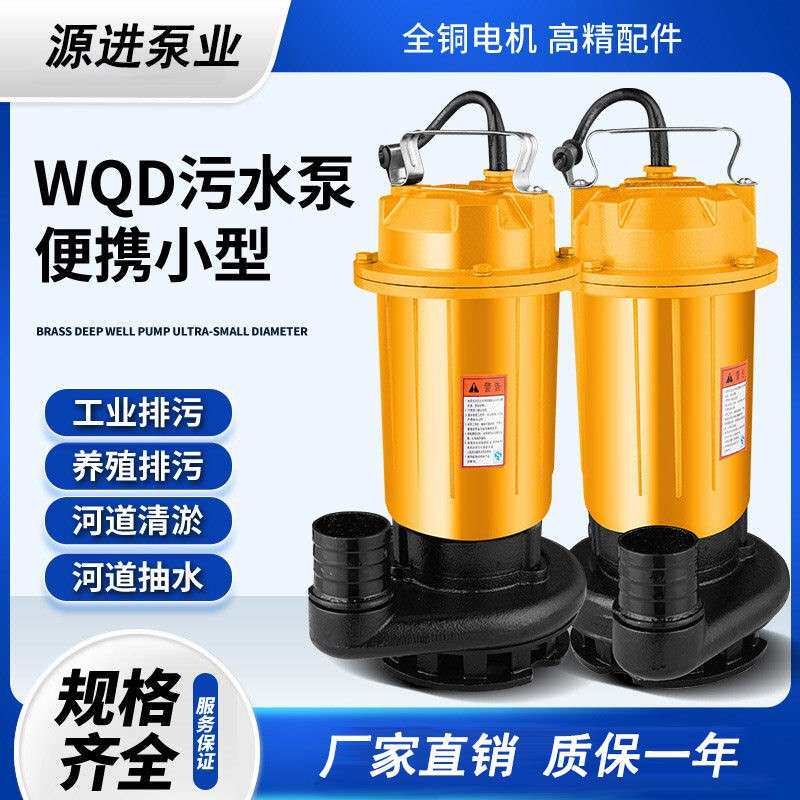 WQD10-15-1.1/10-12-0.75/15-15-1.5污水泵潜污泵潜水泵220V380V