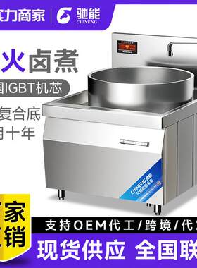 牛羊肉汤锅商业用熬骨头立式大功率电加热304不锈钢电磁炉灶