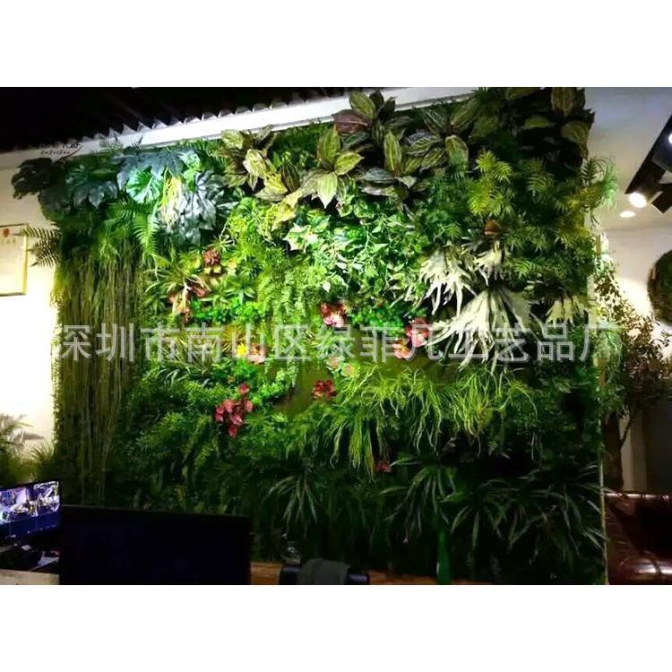 厂家供应仿溪水流植物墙 室内立面墙体装饰造型绿化景观