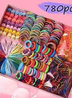 Candy Color Girls Hair Clips Rope Ponytail Holder Kids Hair