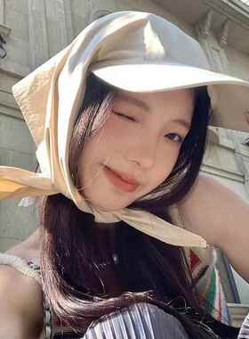 露营登山速干头巾绑带防晒帽女夏季户外鸭舌帽太阳帽遮阳帽子男款